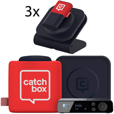 Catchbox Plus Hub4 1Cube 3 Clip Red