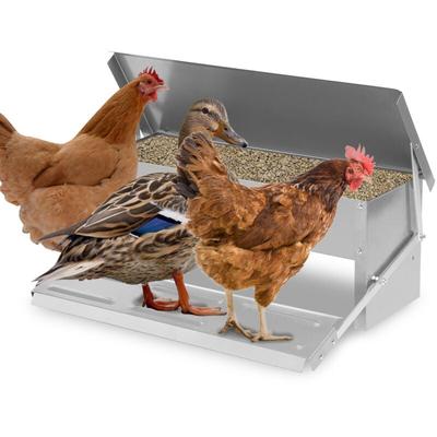 Swanew - Futterautomat Hühner hühnerfutter automat aus Verzinkter Stahl 5KG futterspender hühner Image