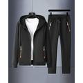 Per uomo Felpa con zip Felpa con cappuccio Athleisure Autunno Manica Lunga Protezione Solare Antivento Leggero Pesca Escursionismo All'aperto abbigliamento sportivo Abbigliamento sportivo Tinta unita