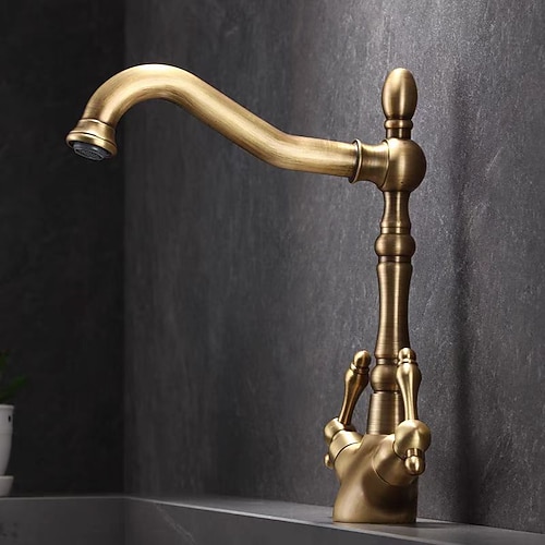 Waschbeckenarmatur - Wasserfall Galvanisiert Mittelset Einhebel EinlochBath Taps Image