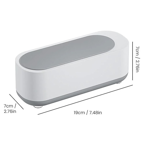 Ultraschall-Reinigungsgerät, tragbarer Multifunktionsreiniger für Brillen, Schmuckhalter, Rasierapparat, automatischer Ultraschallreiniger für den Haushalt, kompaktes Tiefenreinigungsgerät für den Image