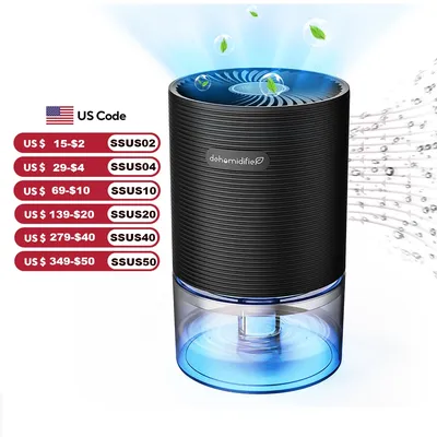 25oz Ultra-Quiet Dehumidifier 7 Color Led Light Auto-Off - Energy Saving,Compact Design for Bedroom, Bathroom,Closet & Office