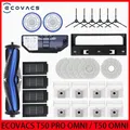 ECOVACS T50 PRO OMNI /T50 PRO / T50 OMNI Robot Aspirapolvere Pezzi di ricambio Spazzola laterale principale Panni per mocio Filtri HEPA Sacchetti per la polvere Accessori