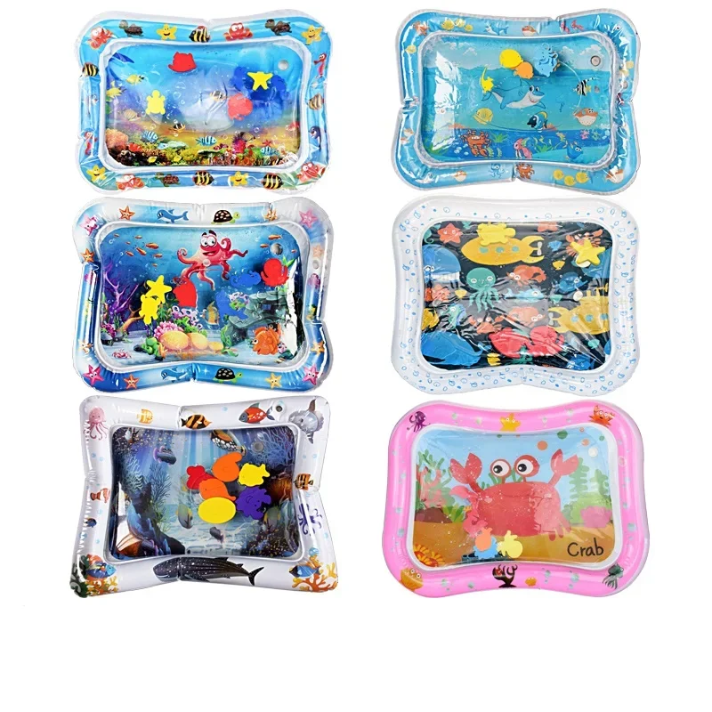 Baby Wasser Matte Aufblasbare Kissen Hause Infant Kleinkind Wasser Spielen Matte für Kinder Frühe Bildung Entwicklung Baby Sommer Spielzeug Image