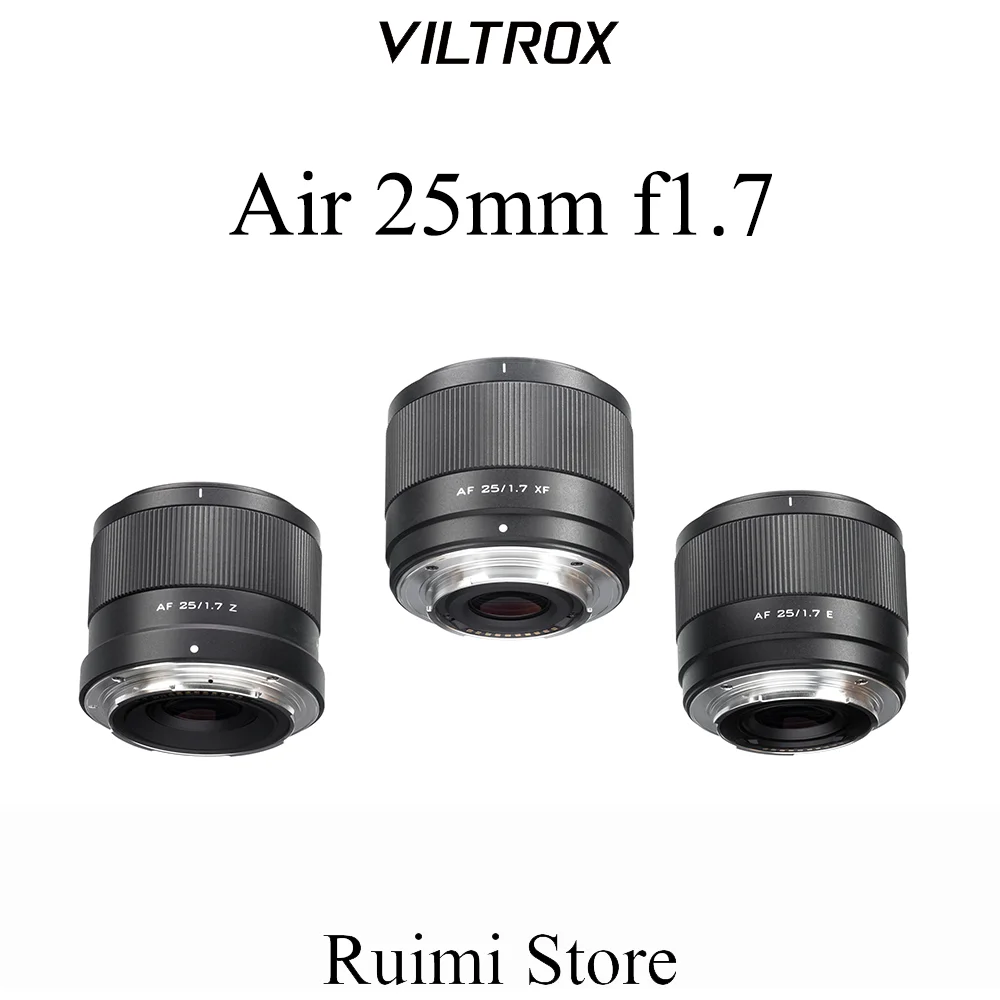 Viltrox 25mm F1.7 Air Autofokus APS-C Festbrennweitenobjektiv für Fuji XM5 X-T5 X-T30 II Nikon Z-Mount ZFC Z50 Z7II Sony ZV-E10 II A7IV Image
