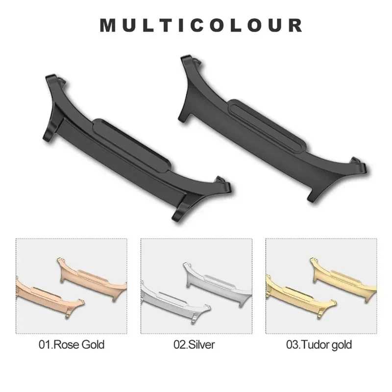 1 Paar Quick Fit-Adapter für Samsung Galaxy Watch 7 Ultra 47, Zubehör, Edelstahl-Anschluss für Galaxy Watch 7 Ultra Band Image