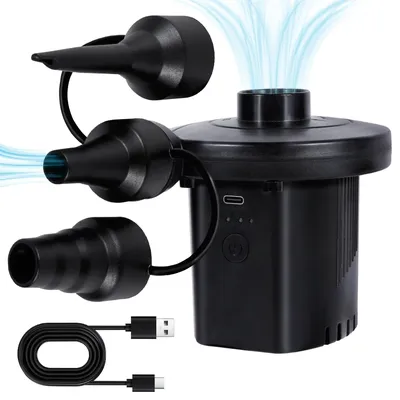 2000mAh Portable Air Pump USB Rechargeable Wireless Electric Pump To Inflate Deflate for Pool Floats Air Bed Vacuum Storage Bags