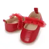 Frühling und Herbst 0-18M Neugeborenen Prewalker Neue Weiche Sohle Neugeborenen Nette Spitze Dekoration Weiche Sohle Anti slip Baby Schuhe Frühling und A