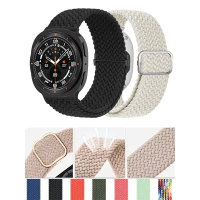 Braided solo loop band for Samsung Galaxy Watch 8/8 classic Strap Adjustable Nylon belt Bracelet correa Galaxy watch 8 44mm 40mm