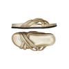 Tommy Hilfiger Damen Sandale, Gr. 41, gold, Leder