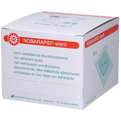 Nobarapid steril 10x10 cm 1er Kompressen 50 St Image