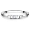 Lulu & Jane Ring aus Messing in Silber mit Zirkonia 54 Damen