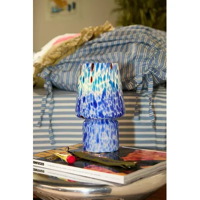 Little Glass Speckle Table Lamp - Blue ALL at Urban Outfitters