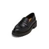 Loafer MARC O'POLO "mit robuster Profil-Laufsohle", Damen, Gr. 41, schwarz, Obermaterial: 100% Leder (Rind), unifarben, Schuhe
