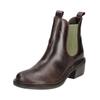Stiefelette FLY LONDON "Fly London Stiefelette Leder/Textil", Damen, Gr. 40, braun (dunkelbraun), Leder, Textil, casual, Schuhe