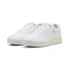Sneaker PUMA "Court Classy Sneakers Damen", Gr. 40.5, weiß sea glass silber blau metallic, Obermaterial: Synthetik; Futter: Textil; Innensohle: Textil; Laufsohle: Gummi, Schuhe