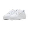 Sneaker PUMA "SHUFFLE DOWNTOWN LO JR", Gr. 38,5, weiß (puma weiß, puma weiß, puma gold), Synthetik, sportlich, Schuhe