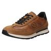 Sneaker BUGATTI, Herren, Gr. 46, braun (cognac), Leder, casual, Schuhe, Halbschuh, Schnürschuh, Freizeitschuh mit dezentem Logo