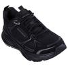 Sneaker SKECHERS "EDGERIDE-SILVER ECLIPSE", Damen, Gr. 39, schwarz, Lederimitat, Mesh, unifarben, sportlich, Schuhe, Retro Sneaker, Schnürschuh mit Metallic-Besätzen