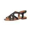 Riemchensandale PIKOLINOS "PIKOLINOS Sandalen Leder", Damen, Gr. 38, schwarz, Leder, casual, Schuhe