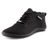 Barfußschuh LEGUANO "Galaxo", Damen, Gr. 47, schwarz, Textil, sportlich, Schuhe, Komfortschuh, Flats, Schnürschuh mit spezieller Halbkugel-Laufsohle