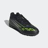 Fußballschuh ADIDAS PERFORMANCE "F50 CLUB KUNSTRASEN E KINDER", Gr. 37, schwarz (core schwarz, iron metallic, lucid lemon), Synthetik, sportlich, Schuhe, geeignet für harte Untergründe Asche und Kunstrasen