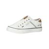 Sneaker MUSTANG SHOES "Mustang Shoes Slipper Lederimitat/Textil", Damen, Gr. 38, weiß, Lederimitat, Textil, casual, Schuhe