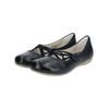 Riemchenballerina JOSEF SEIBEL "Josef Seibel Ballerinas Leder", Damen, Gr. 42, blau (ocean), Leder, casual, Schuhe
