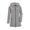 Fleecejacke "GW 54 WMN KNTFLC PRK", Damen, Gr. 34, beige (naturweiß), Oberstoff: Oberseite: 80% Polyester, 20% Viskose, Rückseite: 100% Polyester, G.I.G.A. DX BY KILLTEC, sportlich, Jacken, Windabweisender Damen Strickfleeceparka mit Kapuze und...