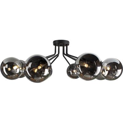 ECO-LIGHT Deckenleuchte "Neptun", schwarz (schwarz, schwarz smoked), H: 28cm, Lampen Image