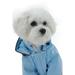 Baby Blue Pvc Waterproof Adjustable Pet Raincoat, X-Small