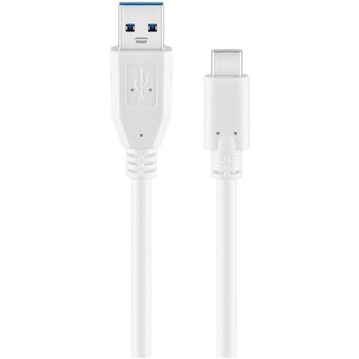 goobay USB-Kabel USB 3.0 C/USB 3.0 A weiß 0.5 m Image