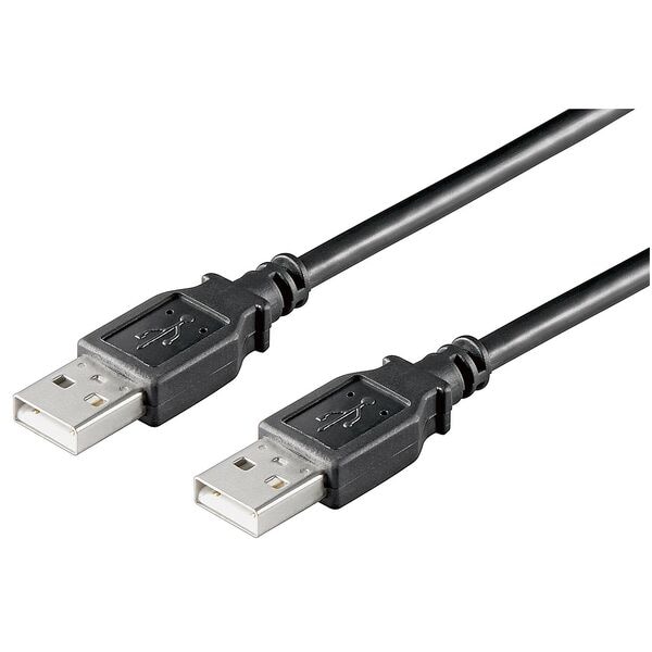 goobay USB-Kabel USB 2.0 A schwarz 1.8 m schwarz