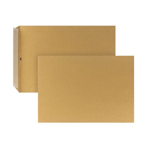 Steinmetz 250 Versandtaschen DIN B4 110 g/m² ohne Fenster braun, 35.3x25 cm