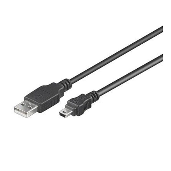 goobay USB-Kabel USB 2.0 A/Mini USB 2.0 B schwarz 3.0 m schwarz Image