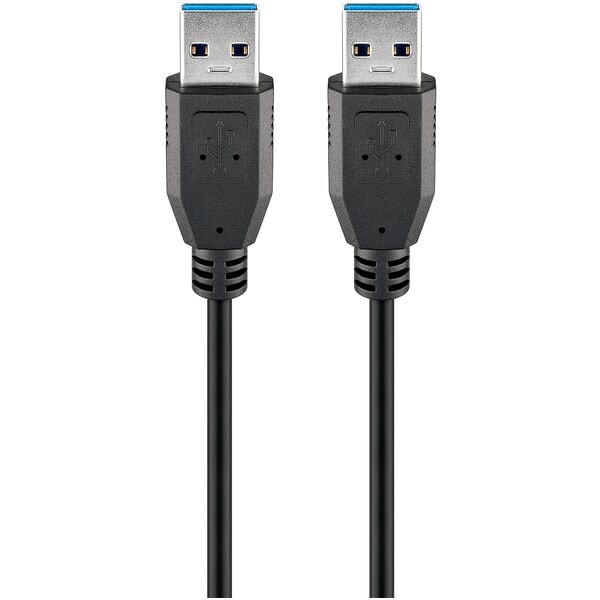 goobay USB-Kabel USB 3.0 A schwarz 1.8 m schwarz Image