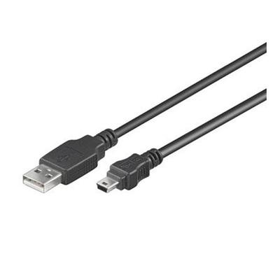 goobay USB-Kabel USB 2.0 A/Mini USB 2.0 B schwarz 1.8 m Image