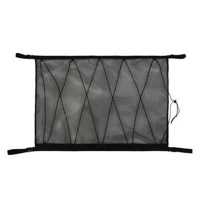 ZVD - Car Storage Net 90cmx65cm, Multifunctional Zippered Organizer with 2 Car Seat Hooks, Camper Image