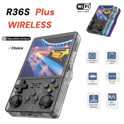 R36S Plus Open Source Retro Handheld-Videospielkonsole 4,0-Zoll-Bildschirm Linux-System Tragbarer Taschenvideoplayer 64 GB 128 GB Spiel