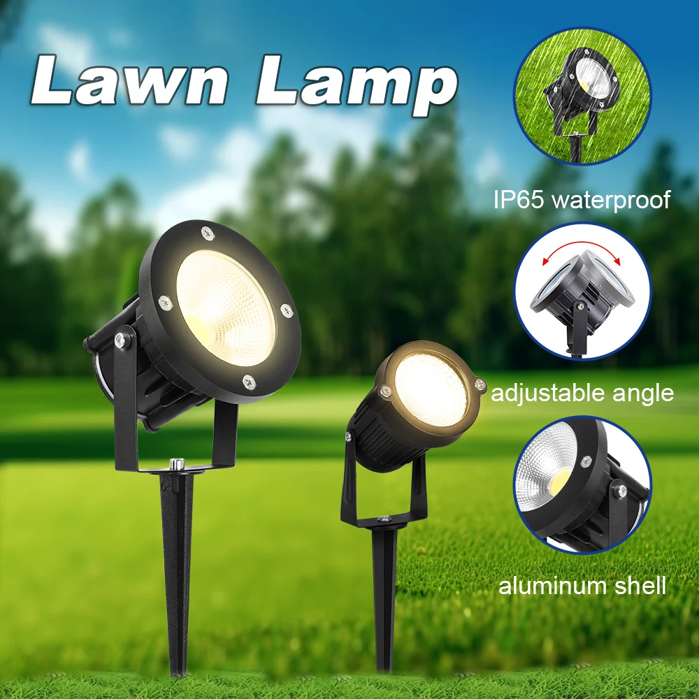IP65 Wasserdichte Garten LED Strahler LED Rasen Lampe Outdoor Garten Weg Straße Lampe Landschaft Licht 5W10W Decor Hinterhof Einfahrt
