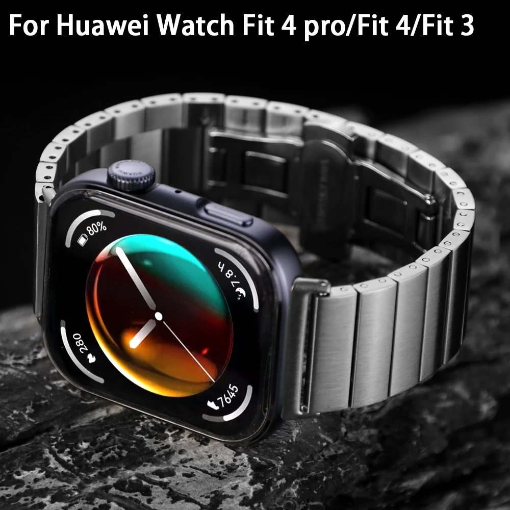 Edelstahlarmband für Huawei Watch Fit 4 Pro Luxucy Metal Quick Fit Armband Huawei Watch Fit 4 Fit 3 Armband Zubehör Image