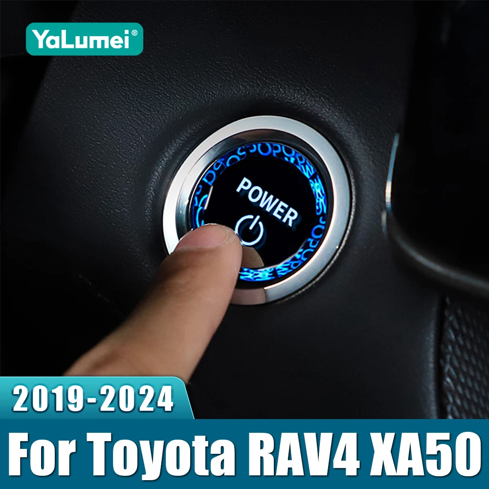 Für Toyota RAV4 XA50 2019 2020 2021 2022 2023 2024 RAV4 Hybrid Auto Motor Push Start Stop Taste Ring Abdeckung trim Aufkleber Image