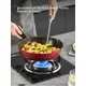 COOKER KING padella antiaderente bistecca padella raccolta olio padella a fondo piatto Non convessa Non rivestita pentole da cucina Wok per uso domestico
