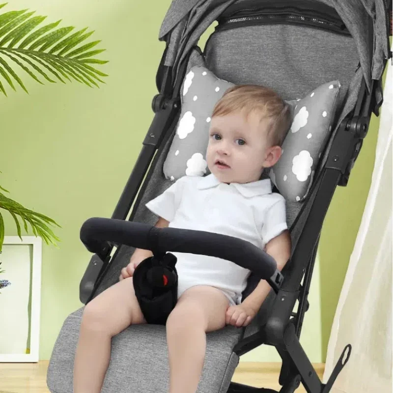 Baby Stützkissen Kleinkind Kissen Kinderwagen Kopfkissen Schutz Kinderwagen Korb Nackenschutz Stoßdämpfung Image