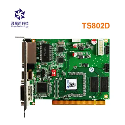 LINSN TS802D Sending Card Full Color LED Video Display LINSN TS802 Sending Card Synchronous LED Video Card DS802 indoor outdoor