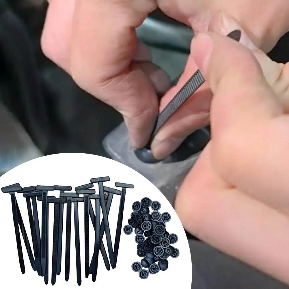 Kabelbinder aus Nylon, robuste Kabelbinder, universelle Kabelbinder-Schnalle für Kotflügel, Motorschutz und DIY-Befestigung Image