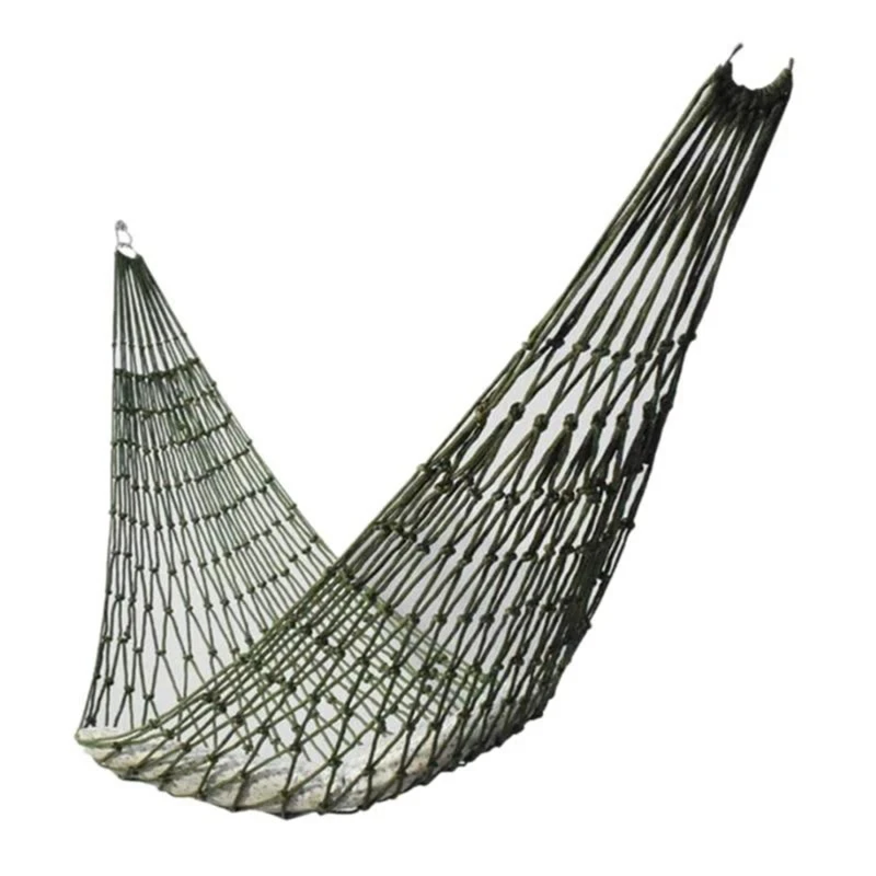 Hamac de Sport de plein air Portable, filet en maille Simple pour Camping, jardin, plage, cour, voyage, balançoire de jardin, lit suspendu