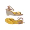 Marc O Polo Damen Sandale, Gr. 42, orange, Leder