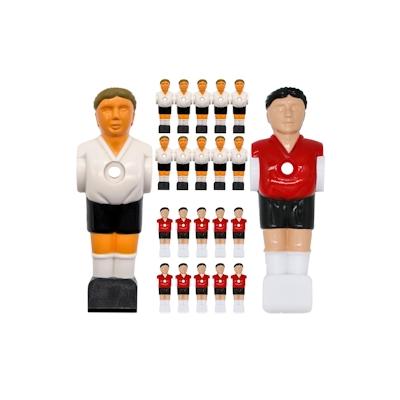 22 Tischkicker Figuren 16mm - Deutschland vs. Türkei - Tischfussball Spieler Image