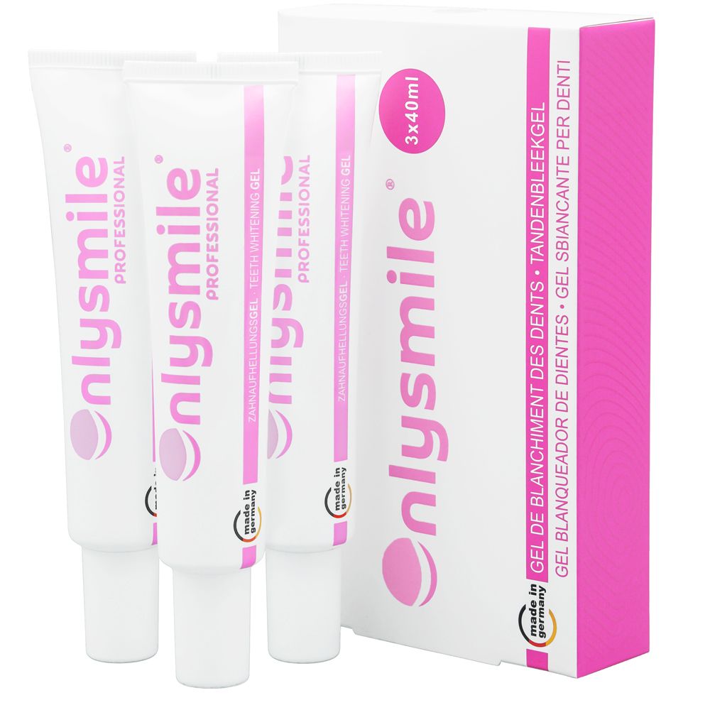 OnlySmile® Gel sbiancante per denti 3x40 ml dentale